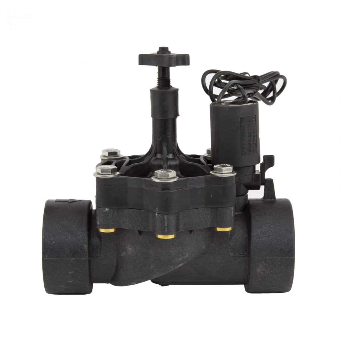 The Landscape Products VP series plastic remote control valves are ideal for use in residential and commercial applications. These valves are also suitable for non-potable installations and the innovative metering design keeps the valve working and maintenance to a minimum. Reverse flow design Reverse flow provides zero pressure stress on the diaphragm for long life Should the valve fail, it will fail in the closed position thereby preventing wasted water Internal manual bleed Simple, one-piece molded diaphragm Bleed water is metered through innovative flow passages to provide contamination resistance Reinforced ribbed bonnet for surge protection Ideal for low volume drip irrigation zones Easily removable handle prevents tampering after the flow adjustment