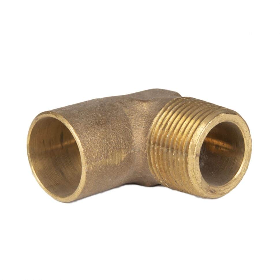 1-inch Copper 90 degree Threaded Street Elbow - Landscape Products Inc.