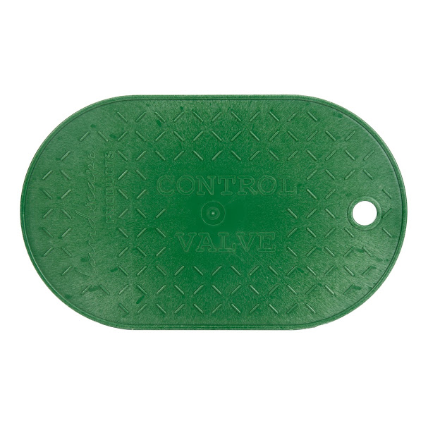 oval green valve box lid